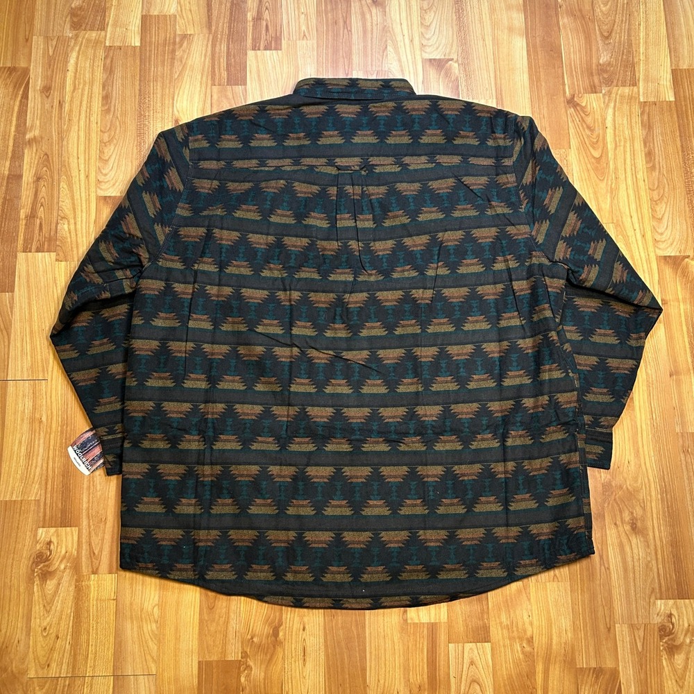 NEW Vintage Woolrich Mustang Southwest Blanket Jacket Mens 2XL Quilted Lined - Picture 3 of 14